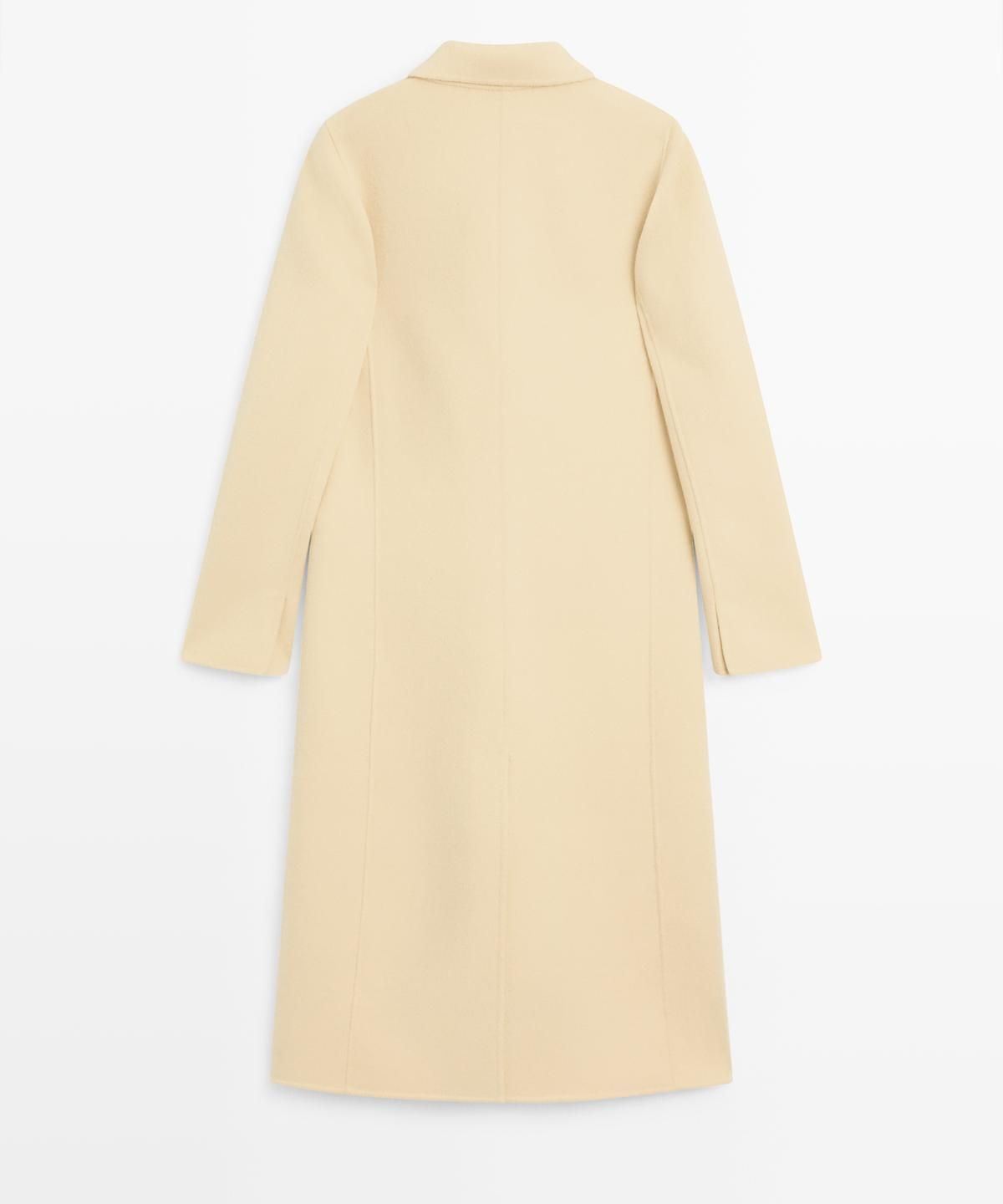 마시모두띠(MASSIMO DUTTI) 울 블렌드 롱 더블 브레스티드 코트