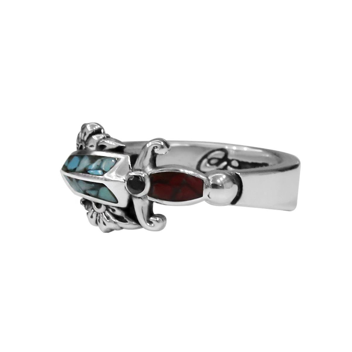 어나니머스아티즌(ANONYMOUS ARTISAN) Dagger Flower Inlay Ring