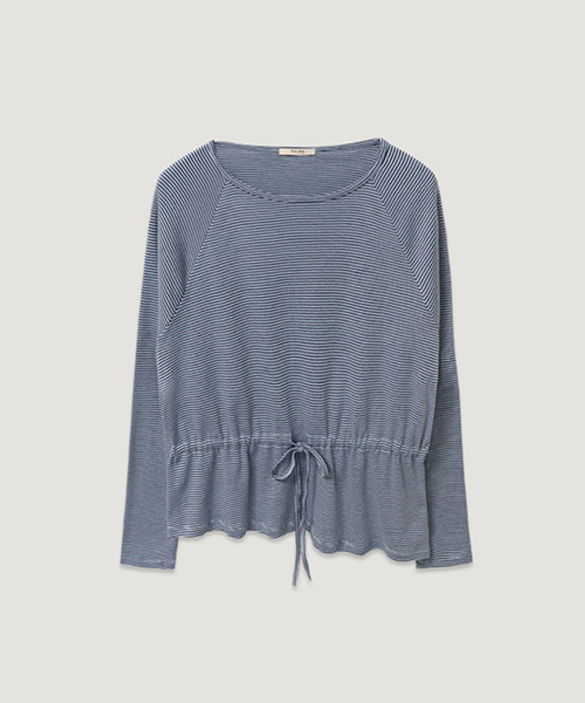 디애니(THE ANY) Bubbly Stripe Shirring T-shirt