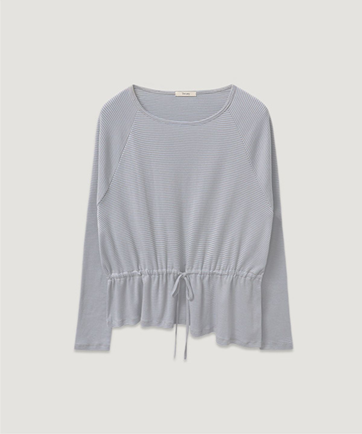 디애니(THE ANY) Bubbly Stripe Shirring T-shirt