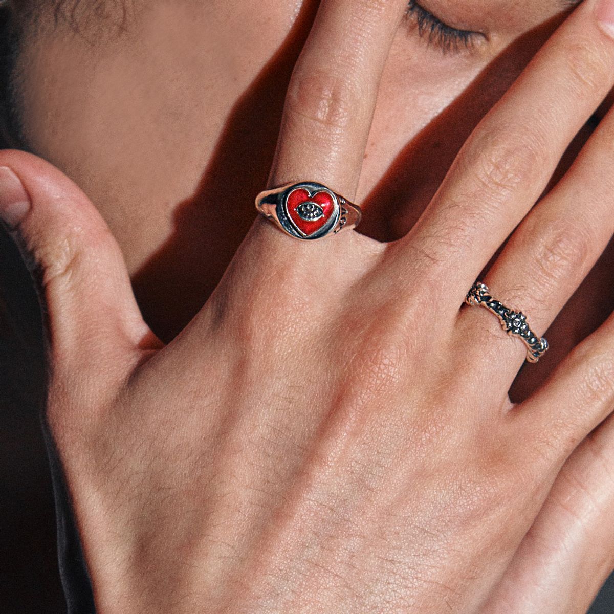 어나니머스아티즌(ANONYMOUS ARTISAN) Love Heart Eye Ring