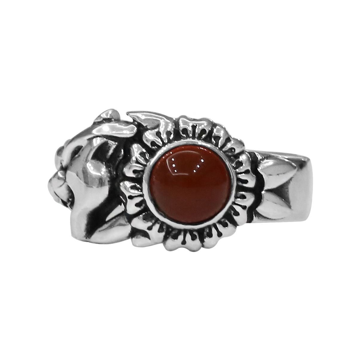 어나니머스아티즌(ANONYMOUS ARTISAN) Panther Flower Ring - Carnelian