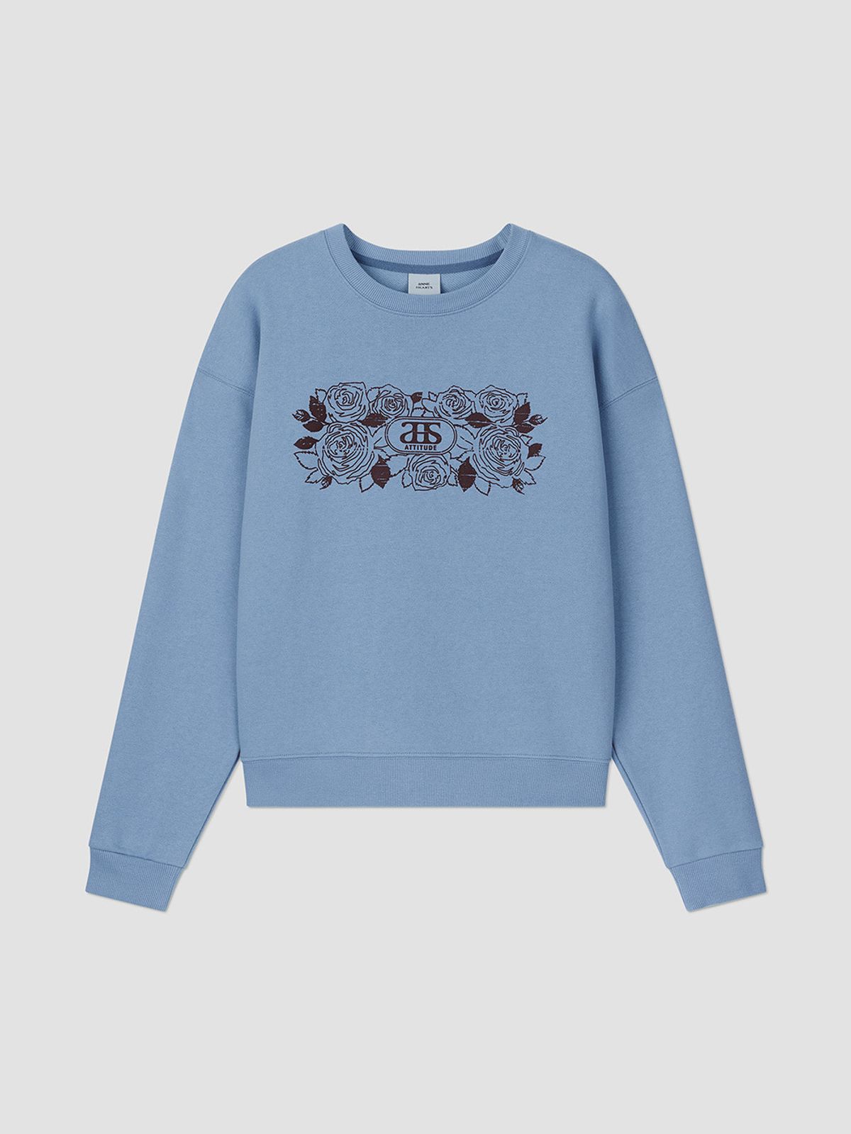 앤하츠(ANNEHEARTS) Rosevine Sweatshirts Blue