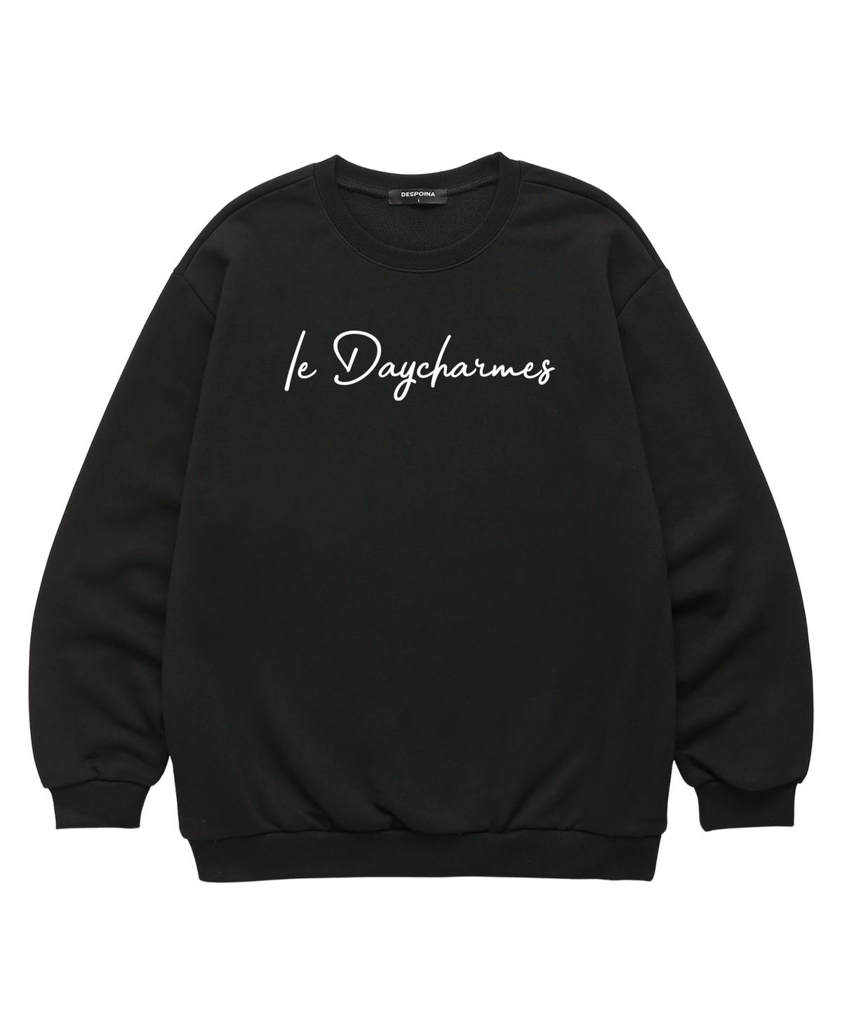 자니카슨(JOHNNY CARSON) Daycharmes Logo 맨투맨 (JCLTS012) 블랙