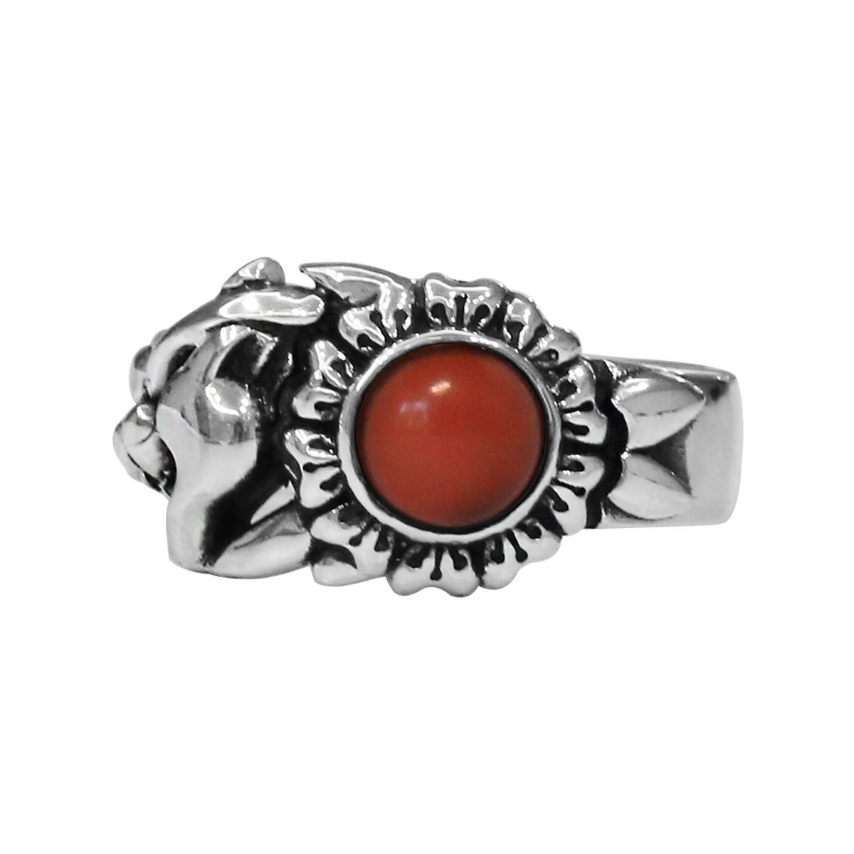 어나니머스아티즌(ANONYMOUS ARTISAN) Panther Flower Ring - Rose Coral