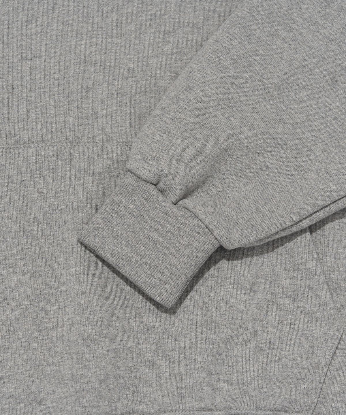 서울어패럴(SEOUL APPAREL) 서울 스파이럴 후드 티셔츠 (멜란지 그레이)