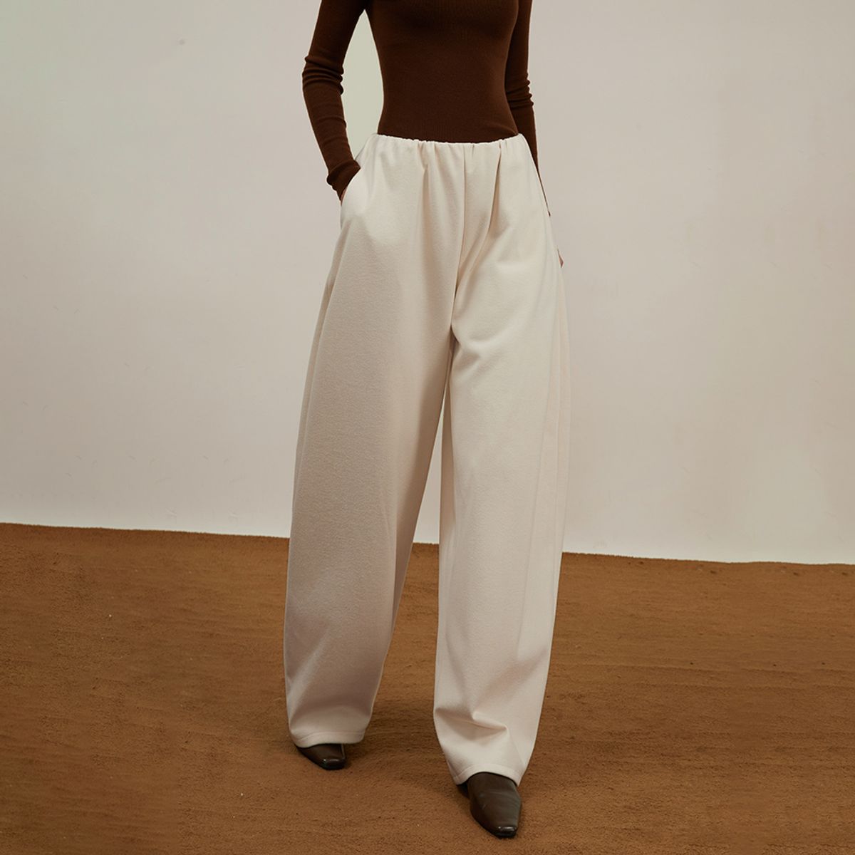 와이와이아이엠(YYIAM) YY_Loose wide-leg pants_2color