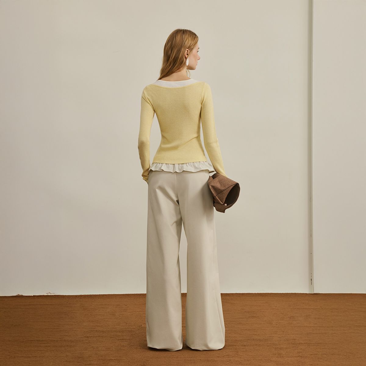 와이와이아이엠(YYIAM) YY_Lace splicing wide pants