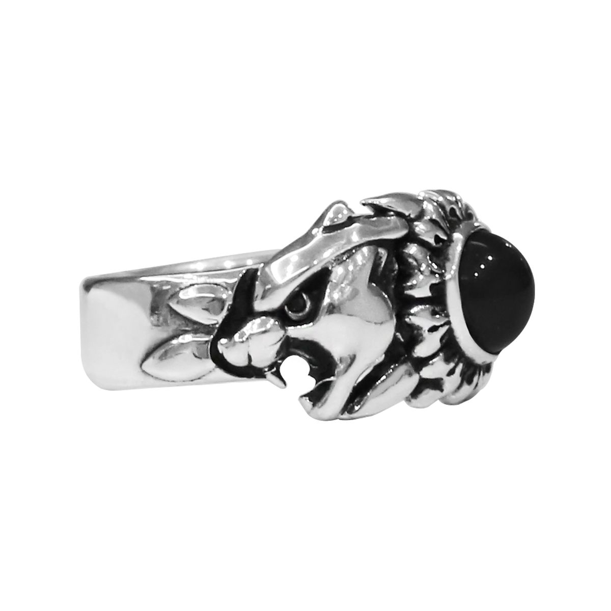어나니머스아티즌(ANONYMOUS ARTISAN) Panther Flower Ring - Onyx