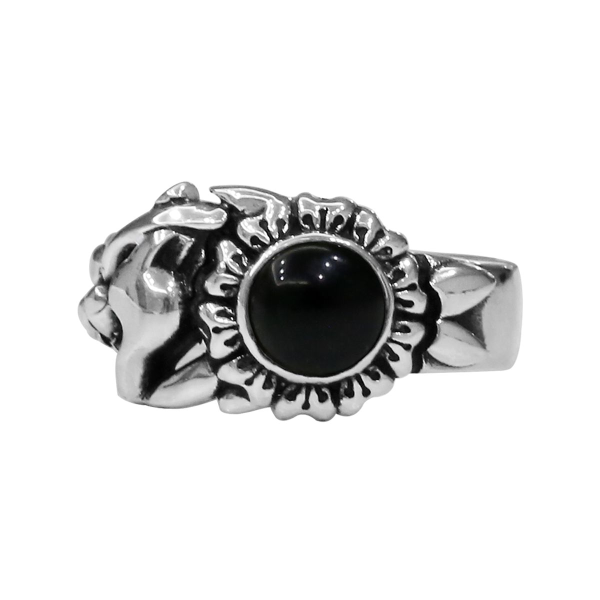 어나니머스아티즌(ANONYMOUS ARTISAN) Panther Flower Ring - Onyx