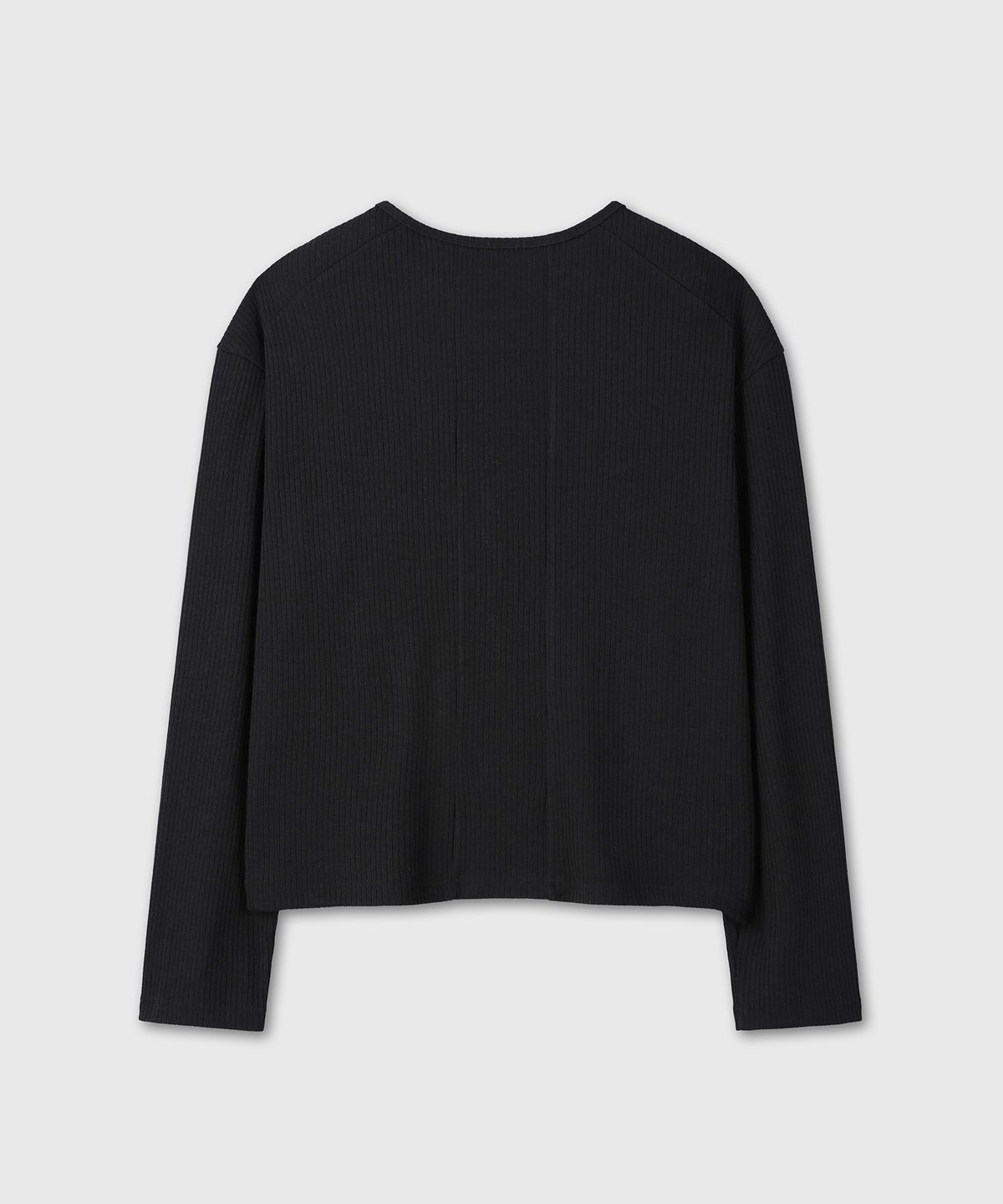 다이브인(DIVEIN) [DIVEIN X 패플서] RIBBED LONG SLEEVE (BLACK)