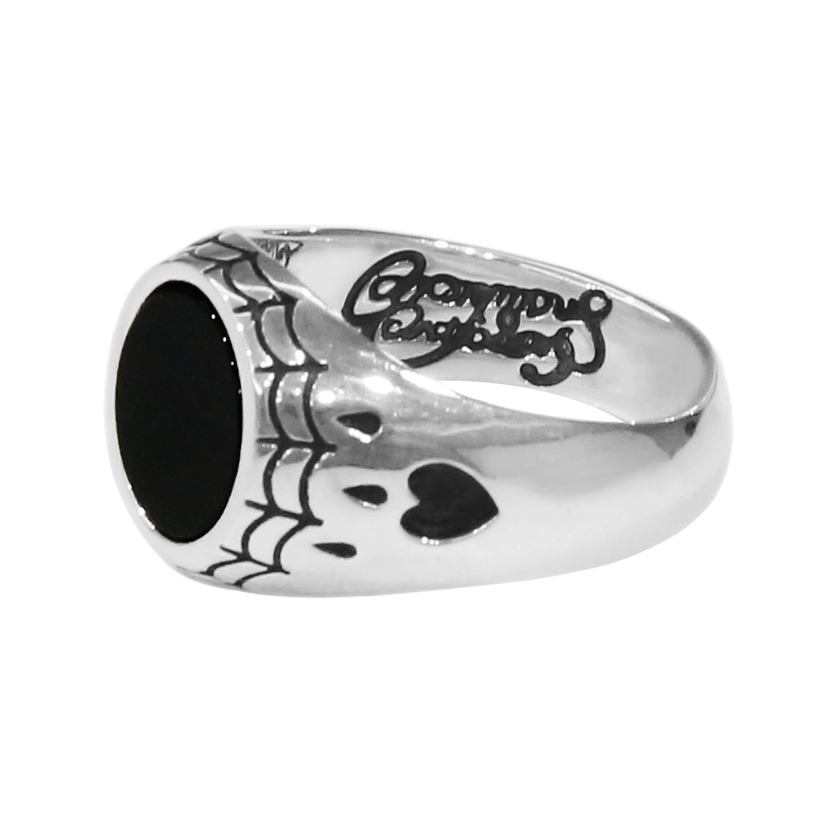 어나니머스아티즌(ANONYMOUS ARTISAN) Heart Web Onyx Ring
