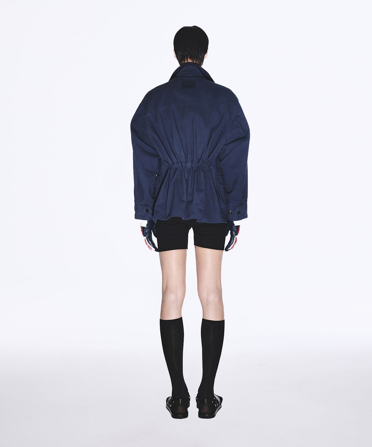 유지(YUJI) VINTAGE WASHED HUNTING COAT NAVY