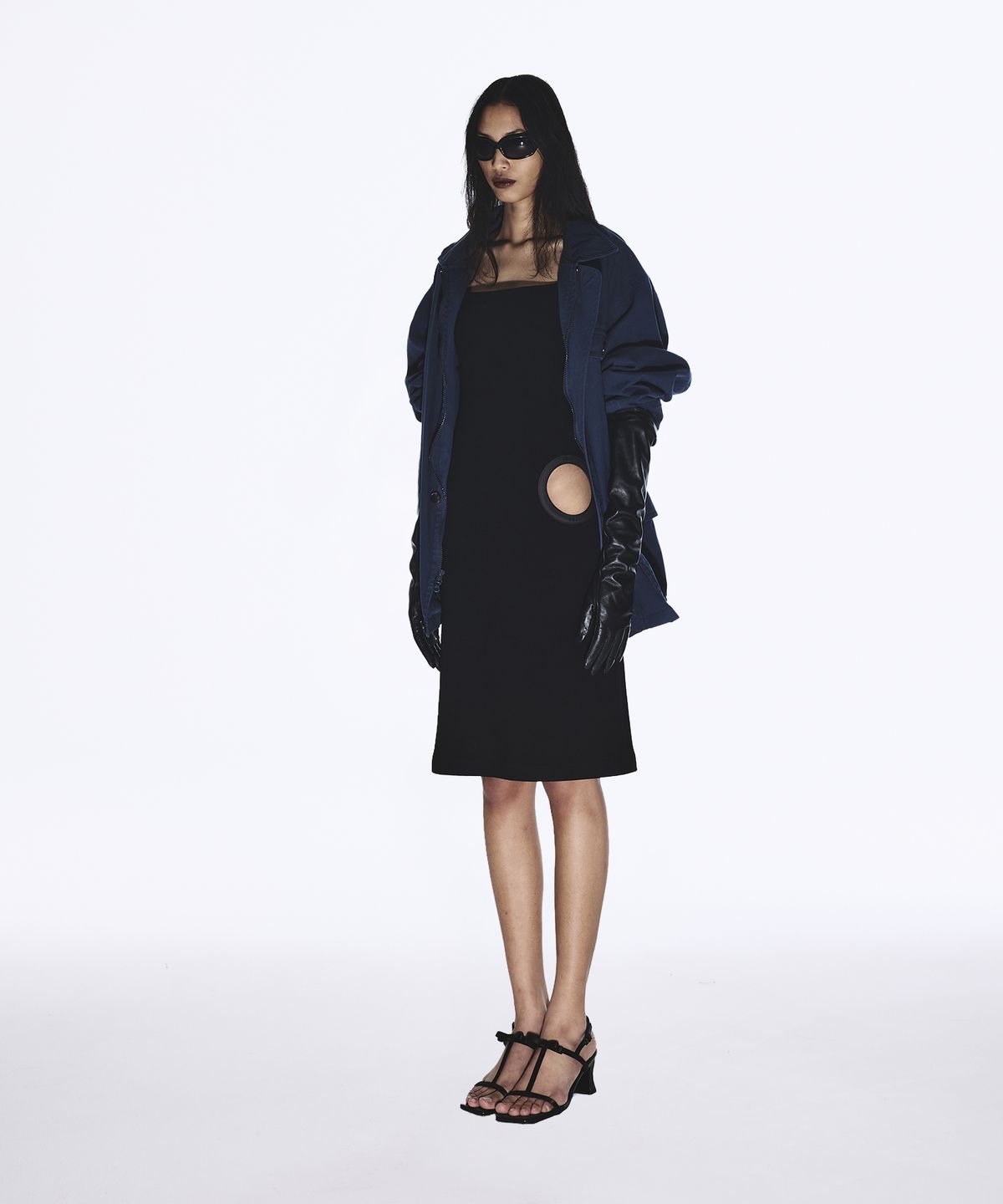 유지(YUJI) VINTAGE WASHED HUNTING COAT NAVY