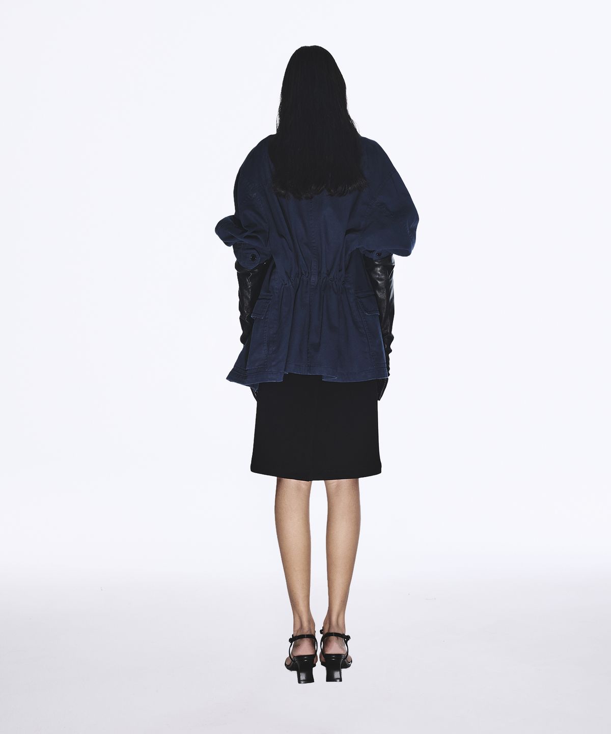 유지(YUJI) VINTAGE WASHED HUNTING COAT NAVY