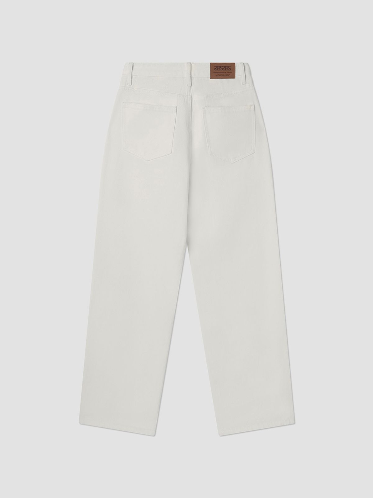 앤하츠(ANNEHEARTS) Color Wide Denim Pants Ivory