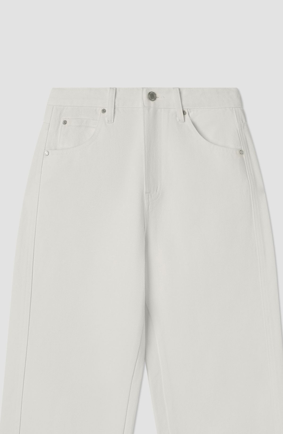 앤하츠(ANNEHEARTS) Color Wide Denim Pants Ivory