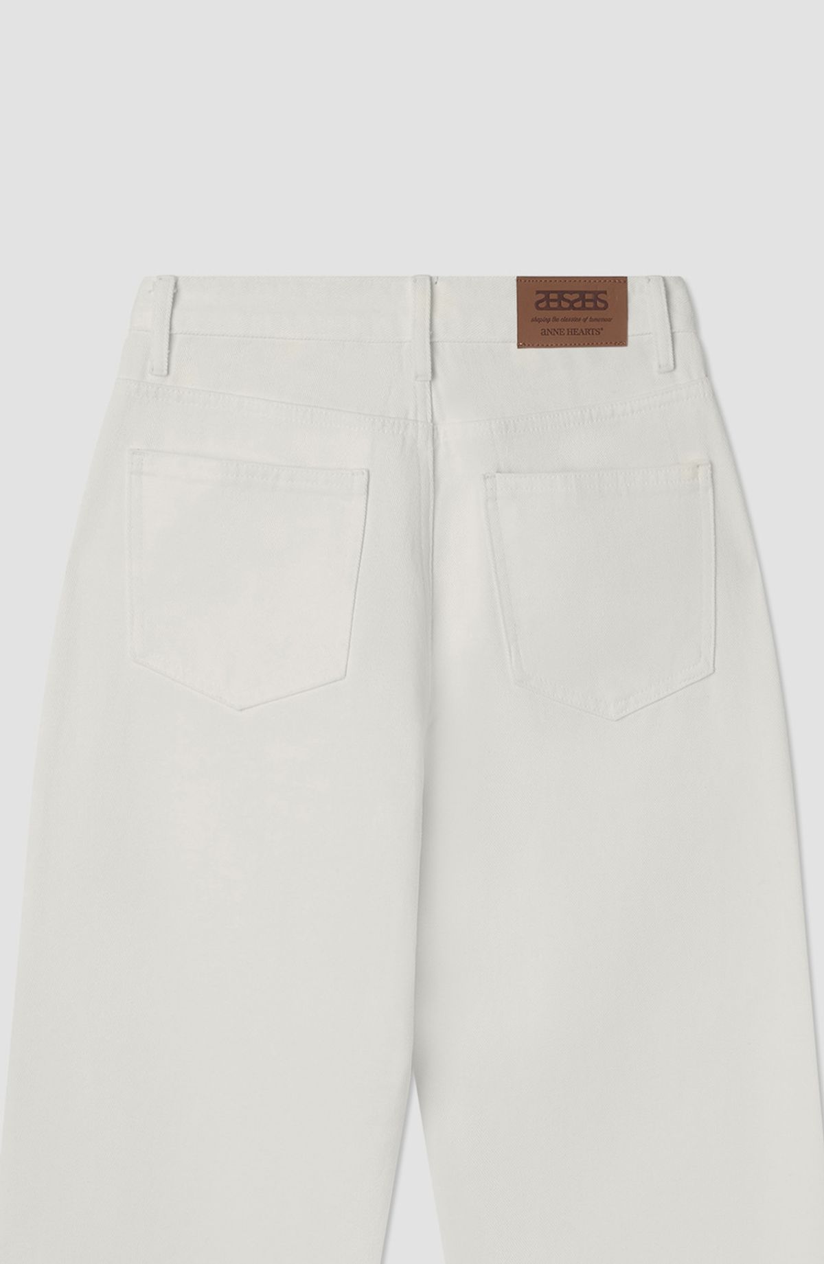앤하츠(ANNEHEARTS) Color Wide Denim Pants Ivory