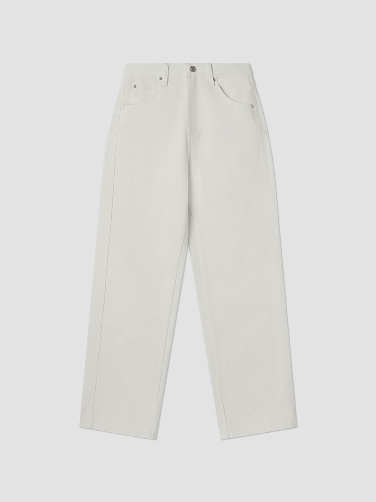 앤하츠(ANNEHEARTS) Color Wide Denim Pants Ivory