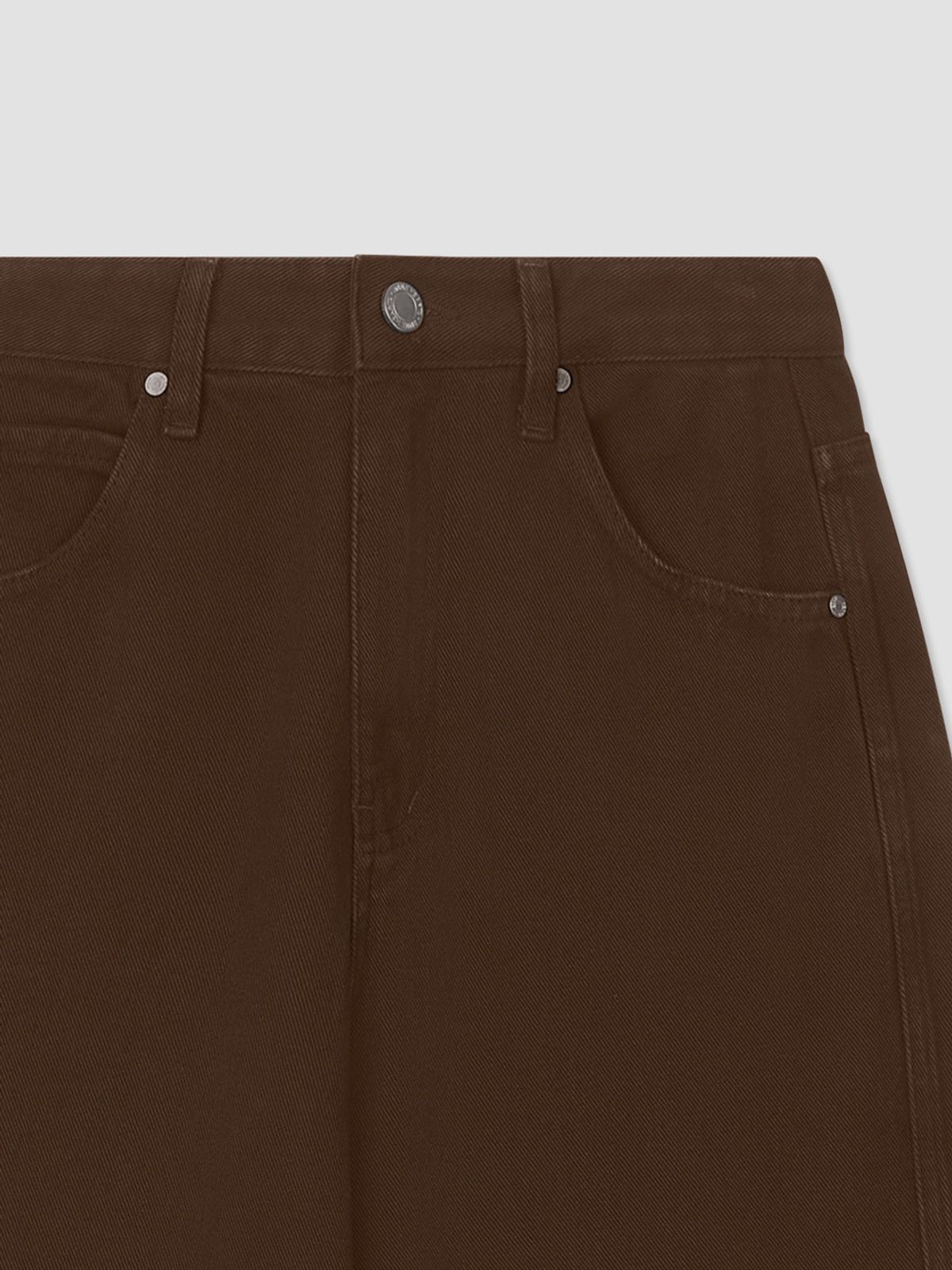 앤하츠(ANNEHEARTS) Color Wide Denim Pants Dark Brown