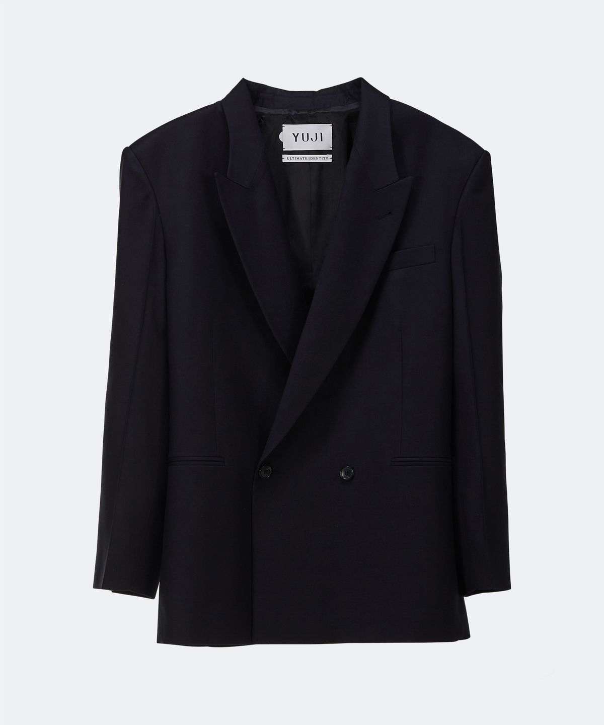 유지(YUJI) ACRE DOUBLE BREAST TAILORED JACKET NAVY