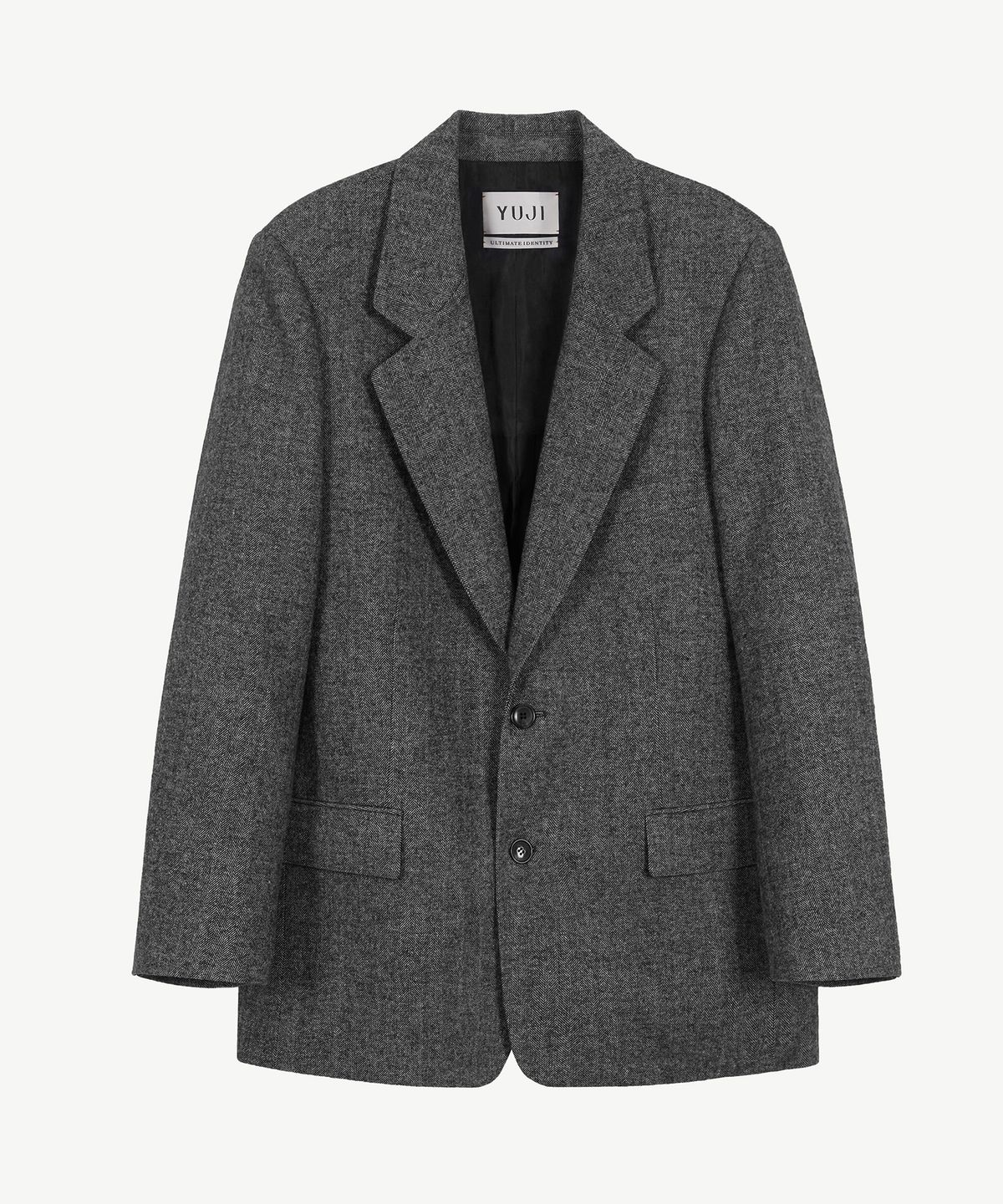 유지(YUJI) HERRINGBONE TAILORED JACKET