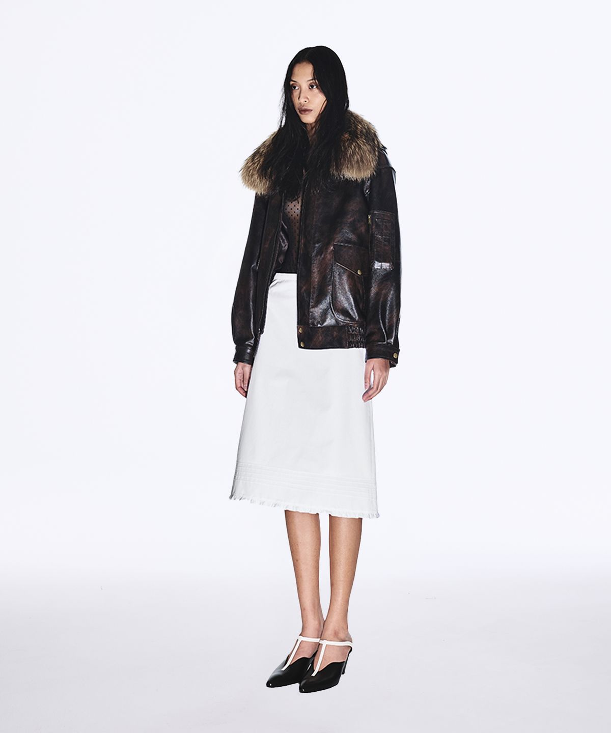 유지(YUJI) ROCKOON FUR JUMPER BLACK