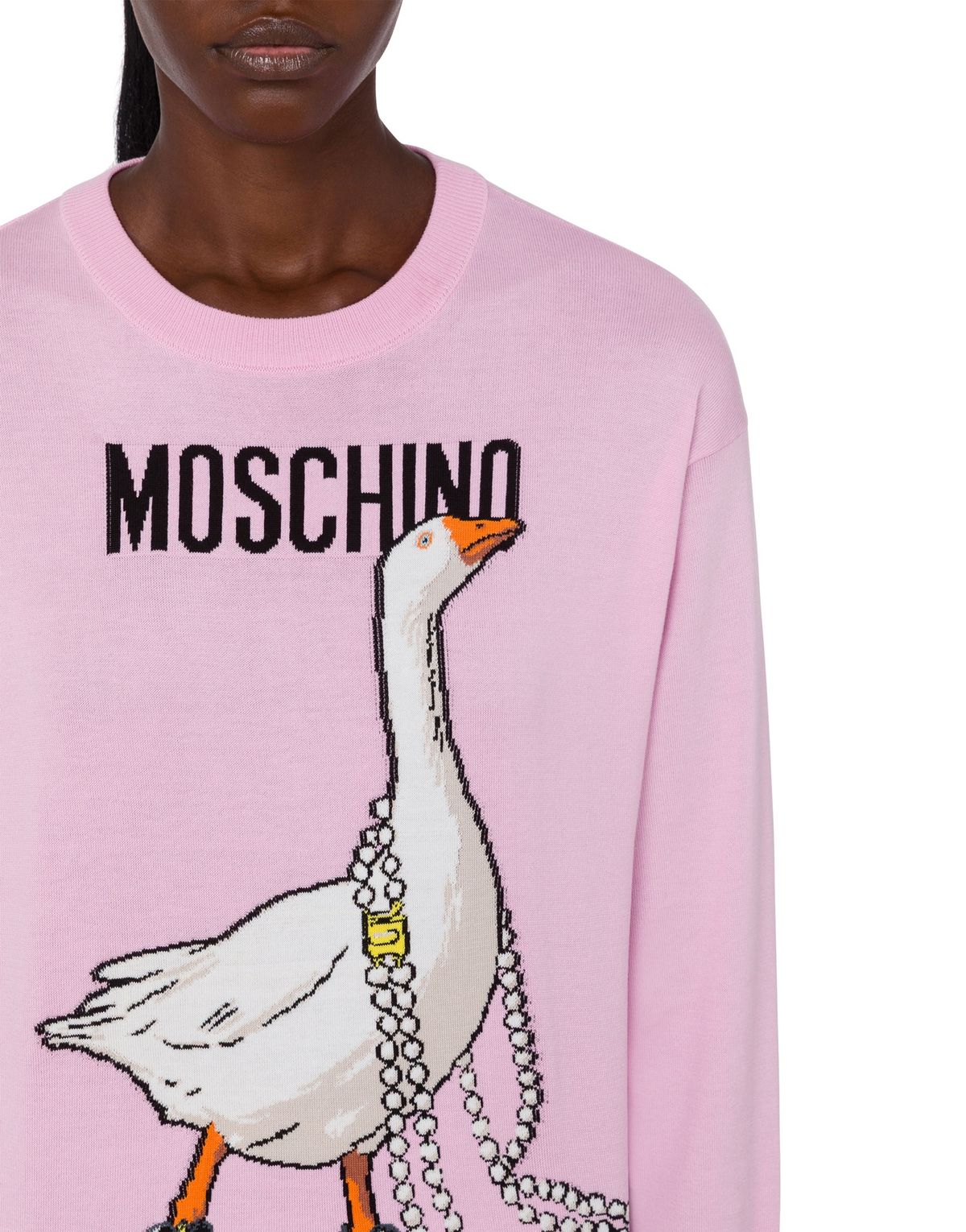 모스키노(MOSCHINO) 구스 펄 코튼 니트