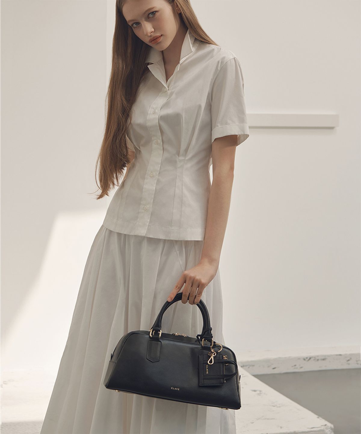 끌라베(CLAVE) 사빈 블랙 토트백 (SABINE Black Tote Bag)