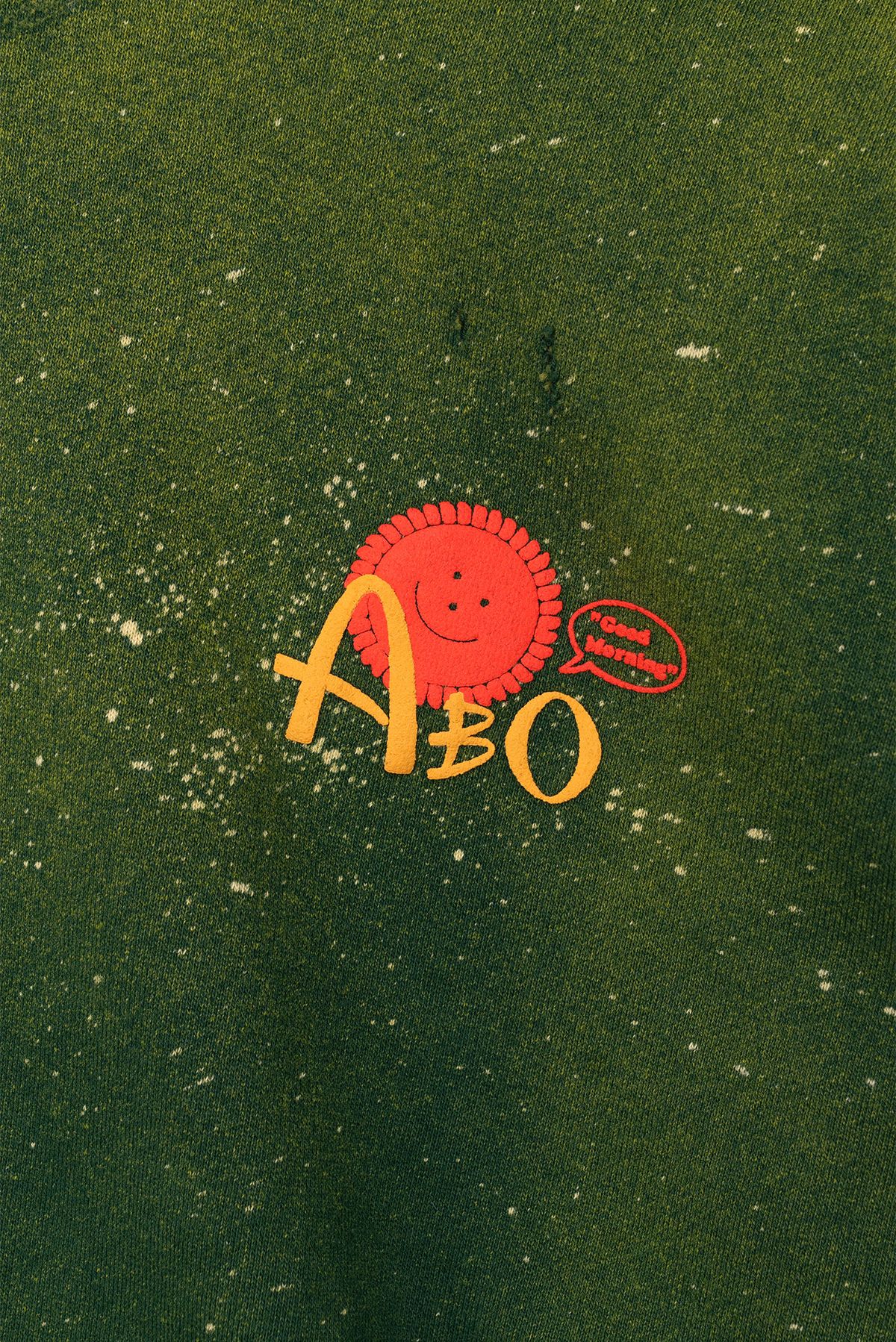 올벗원(ALLBUTONE) 앨키마이즈드 굿 모닝 후디 그린