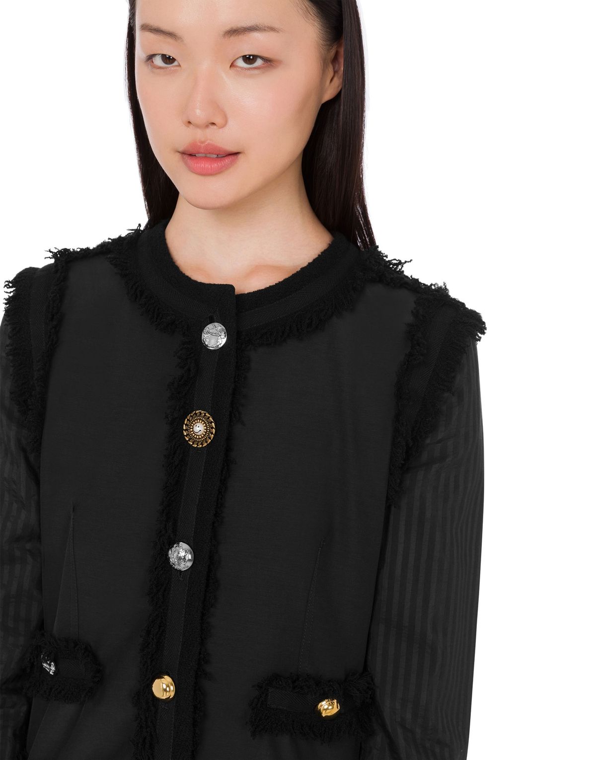 모스키노(MOSCHINO) 스트레치 부클레 재킷