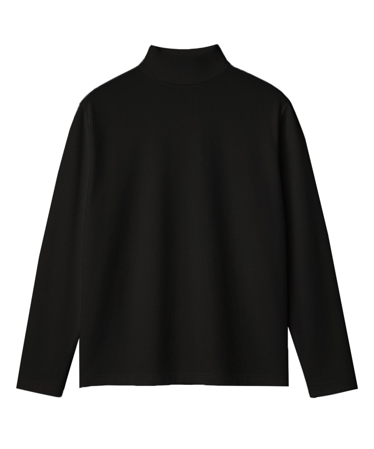 랜덤오프(RANDOMOFF) [Unisex] RÉSERVE OVER FIT MOCK-NECK TEE [BLACK]