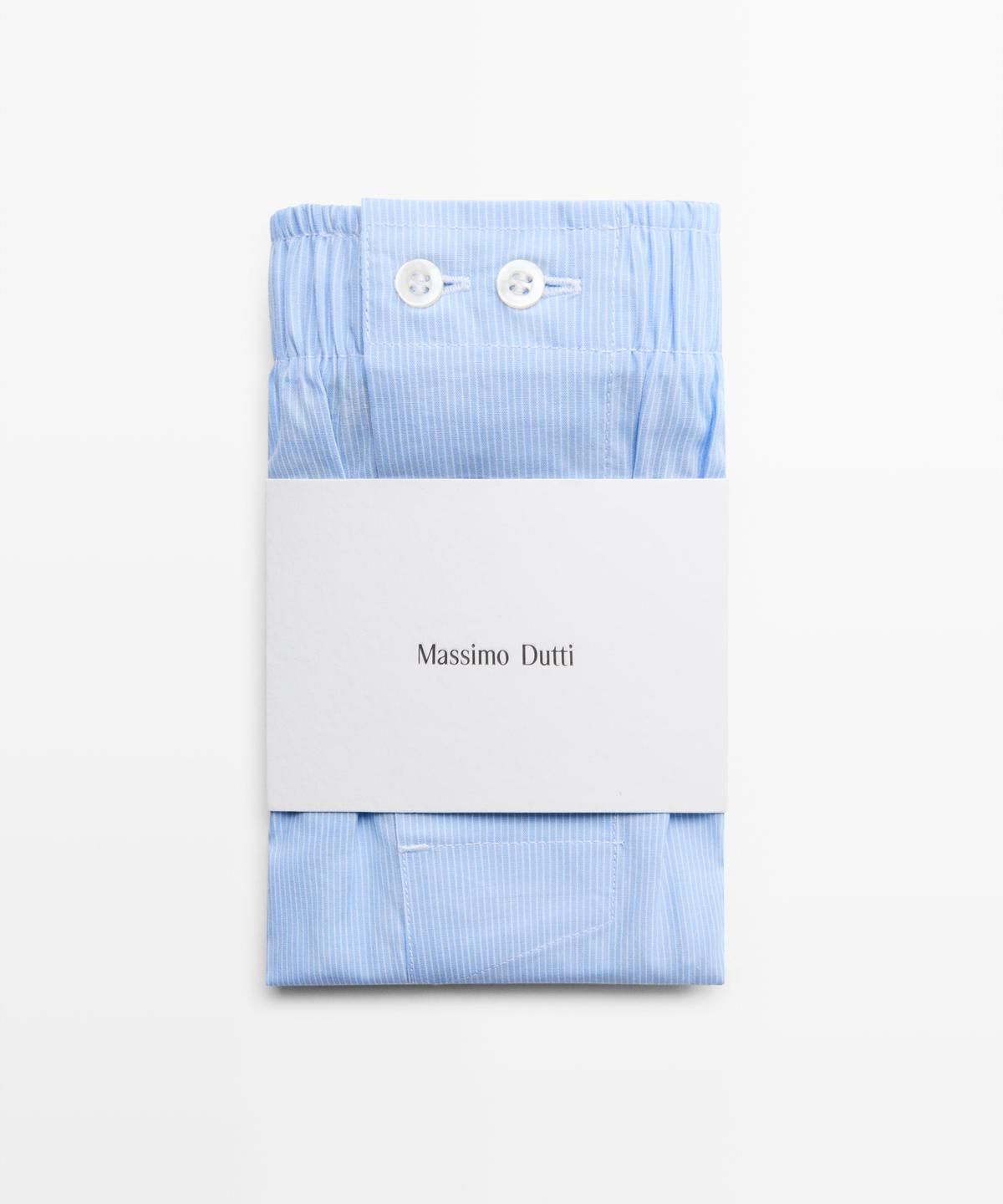 마시모두띠(MASSIMO DUTTI) 100% 코튼 스트라이프 팬티