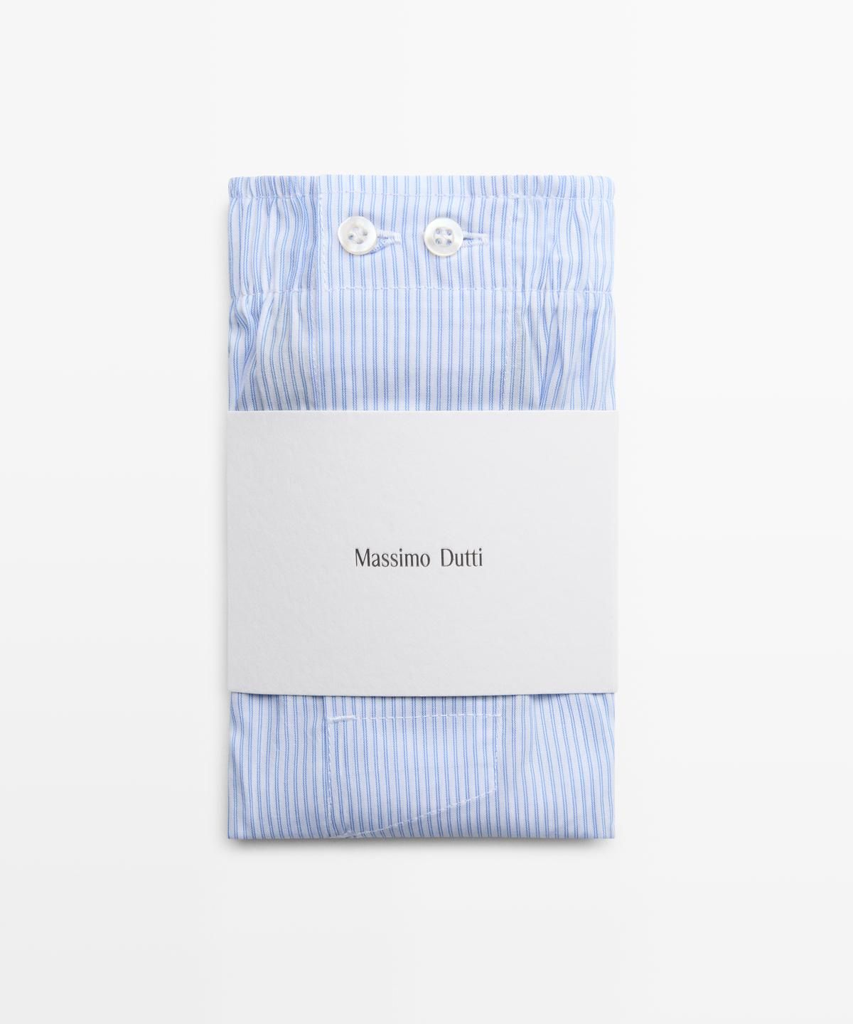 마시모두띠(MASSIMO DUTTI) 100% 코튼 스트라이프 팬티