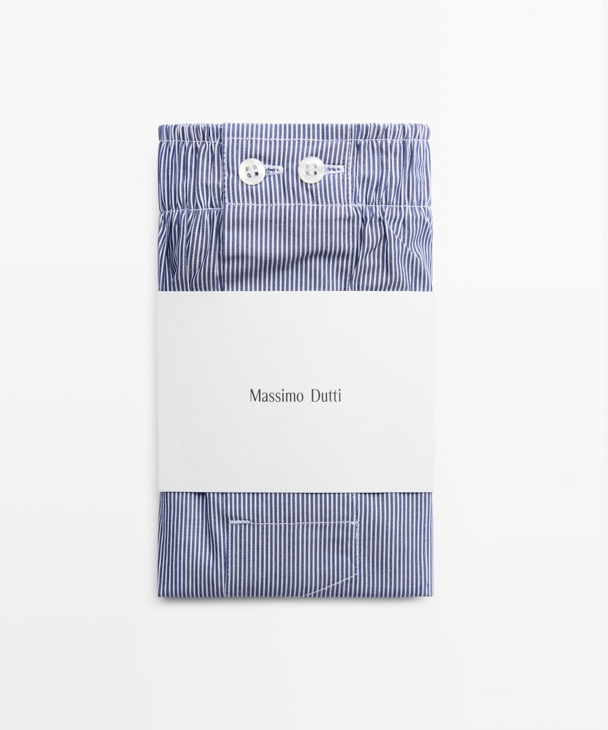마시모두띠(MASSIMO DUTTI) 100% 코튼 스트라이프 팬티