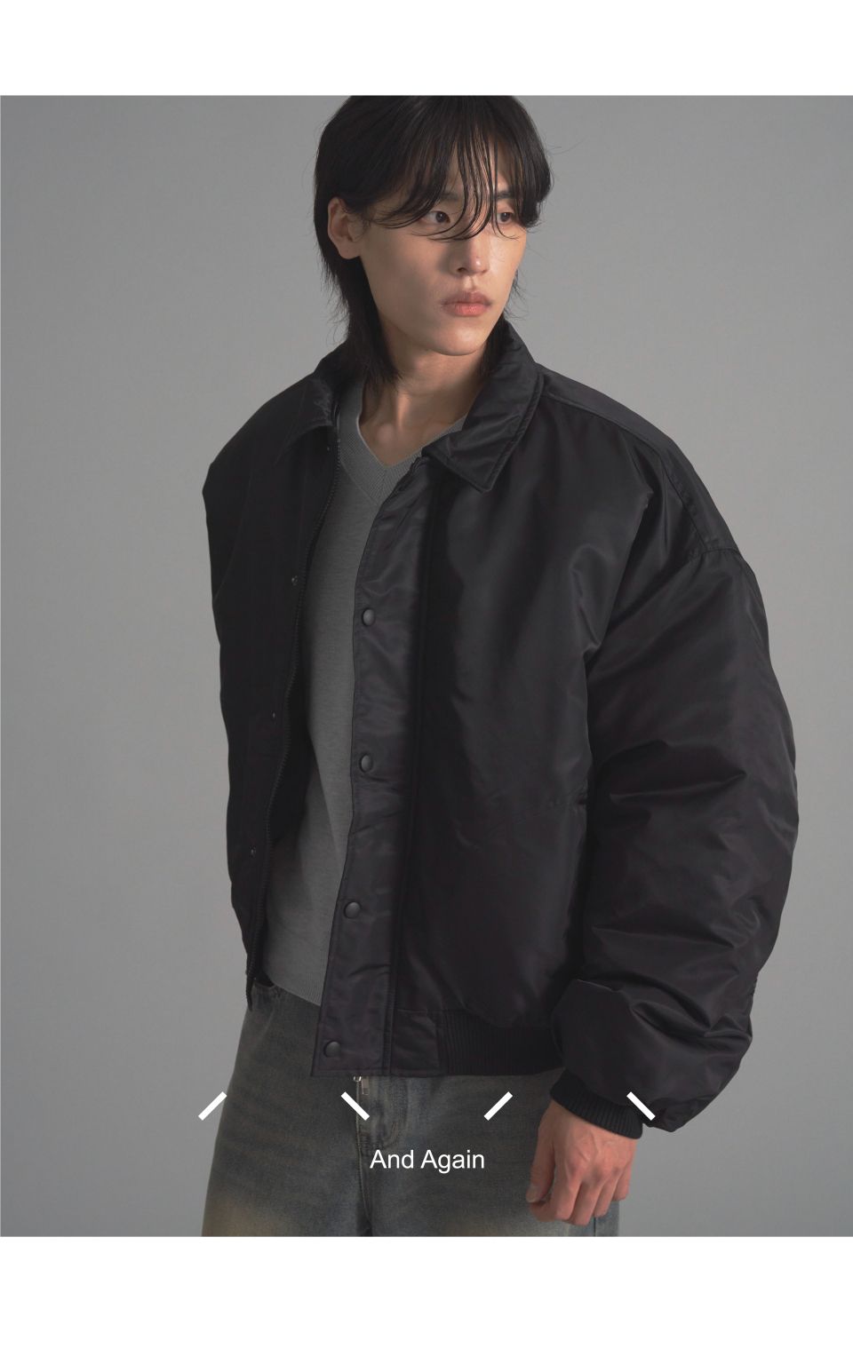 MUSINSA公式 | ANDAGAIN フィールドツーウェイカラー春ボンバー