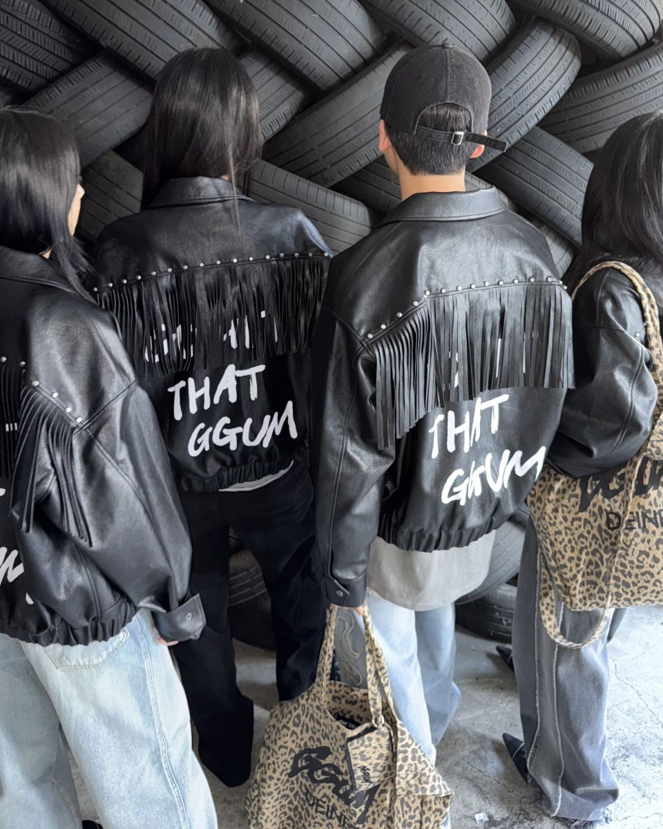 MUSINSA | DEINET [GGUM x DEINET] FRINGE JACKET IN BLACK