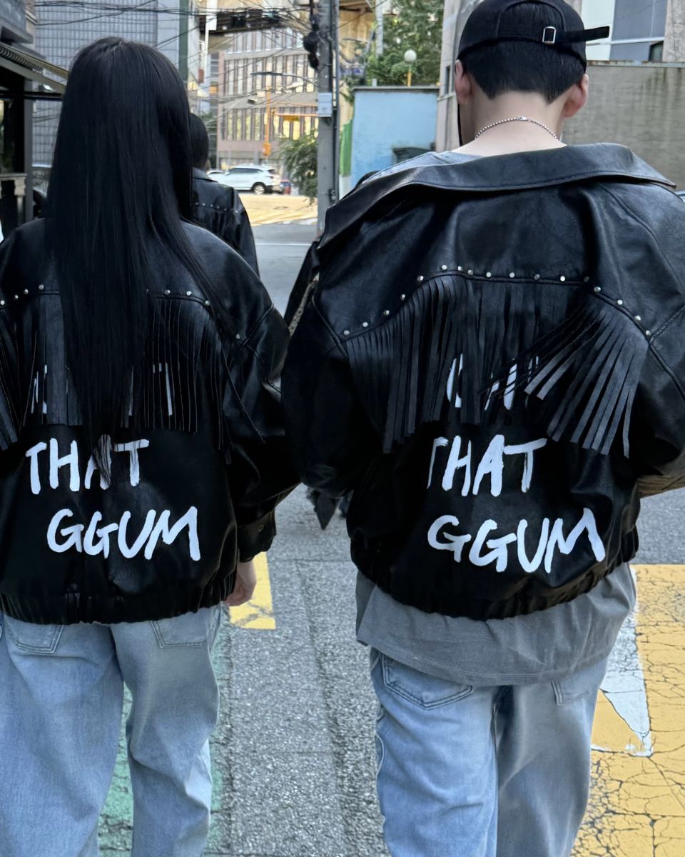 MUSINSA | DEINET [GGUM x DEINET] FRINGE JACKET IN BLACK
