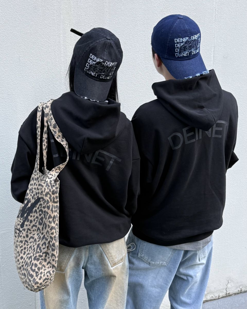 MUSINSA | DEINET [GGUM x DEINET] HOODIE IN BLACK