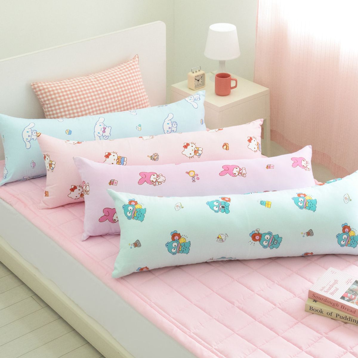 나라홈데코(NARAHOMEDECO) 산리오 시나모롤 워싱빅사각바디필로우 케이크팝