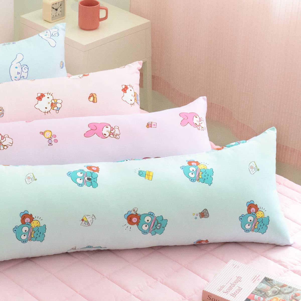 나라홈데코(NARAHOMEDECO) 산리오 시나모롤 워싱빅사각바디필로우 케이크팝