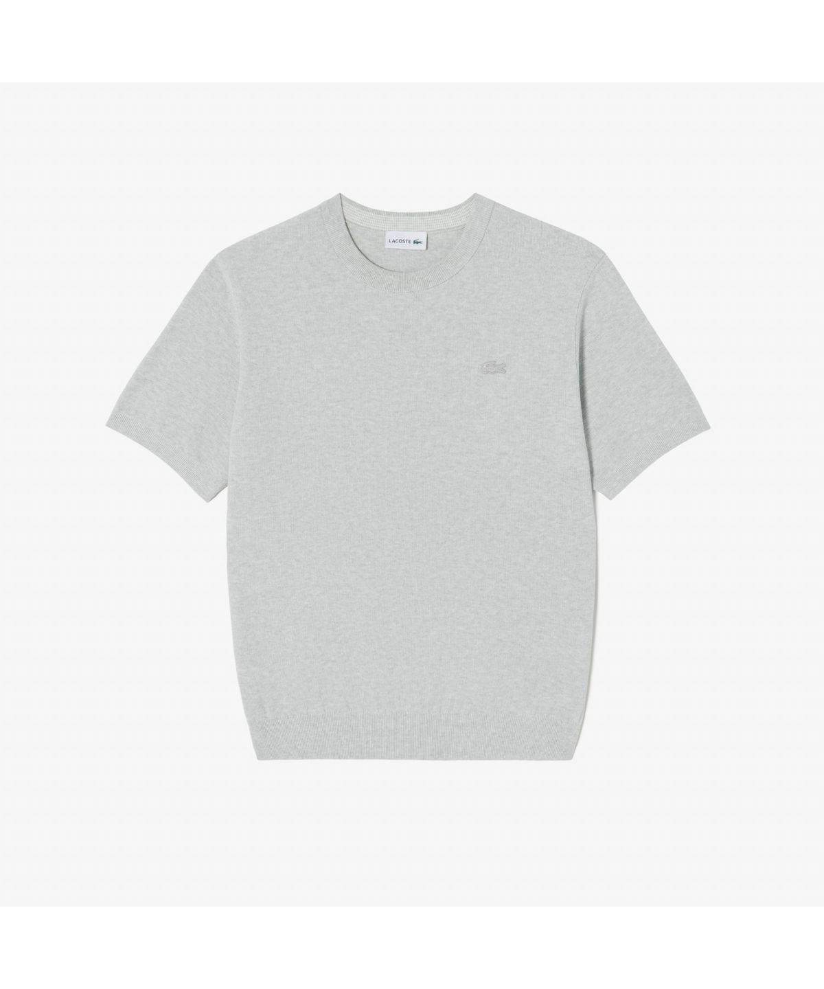 라코스테(LACOSTE) 남성 솔리드 반팔 크루넥 스웨터 AH224E-55G CCA