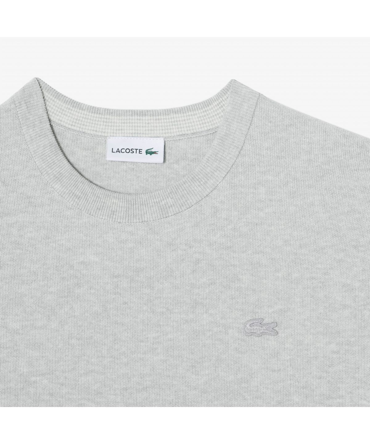 라코스테(LACOSTE) 남성 솔리드 반팔 크루넥 스웨터 AH224E-55G CCA