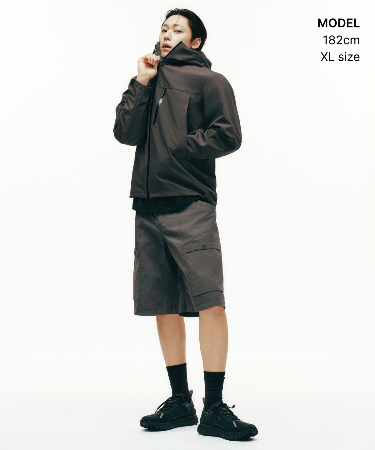 무신사 스탠다드(MUSINSA STANDARD) [시티 레저] 쉘터 윈드브레이커 재킷 [그레이]