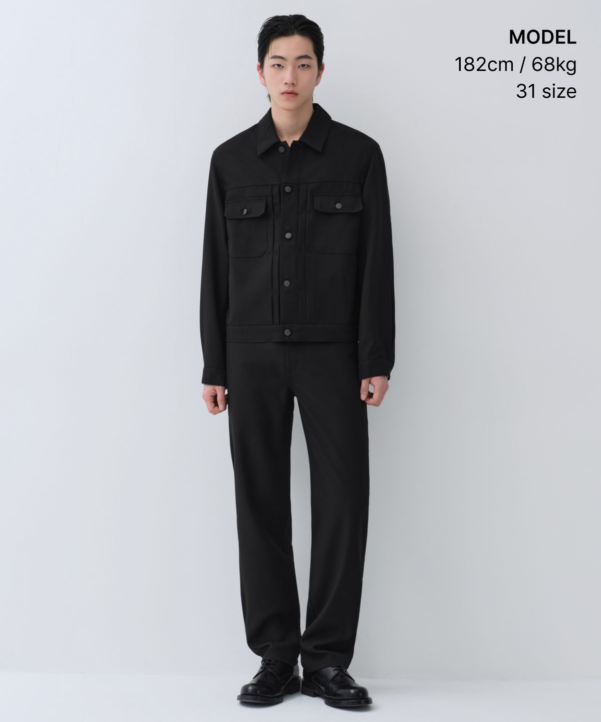 무신사 스탠다드(MUSINSA STANDARD) 스트레이트 포멀 진 [블랙]