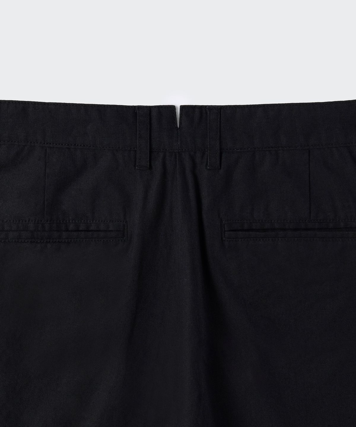 무신사 스탠다드(MUSINSA STANDARD) [시티 워커스] 린넨 블렌드 테이퍼드 팬츠 [블랙]