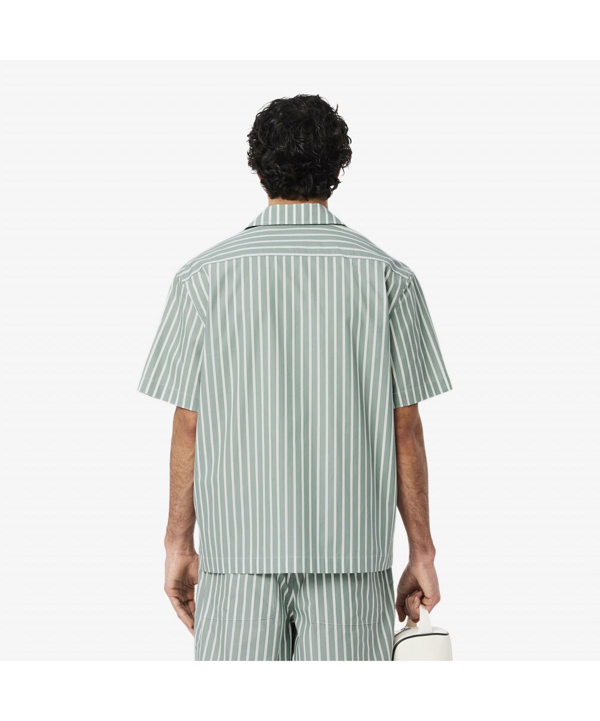 라코스테(LACOSTE) 남성 하와이안 카라 스트라이프 반팔 셔츠 CH9083-55G BLI
