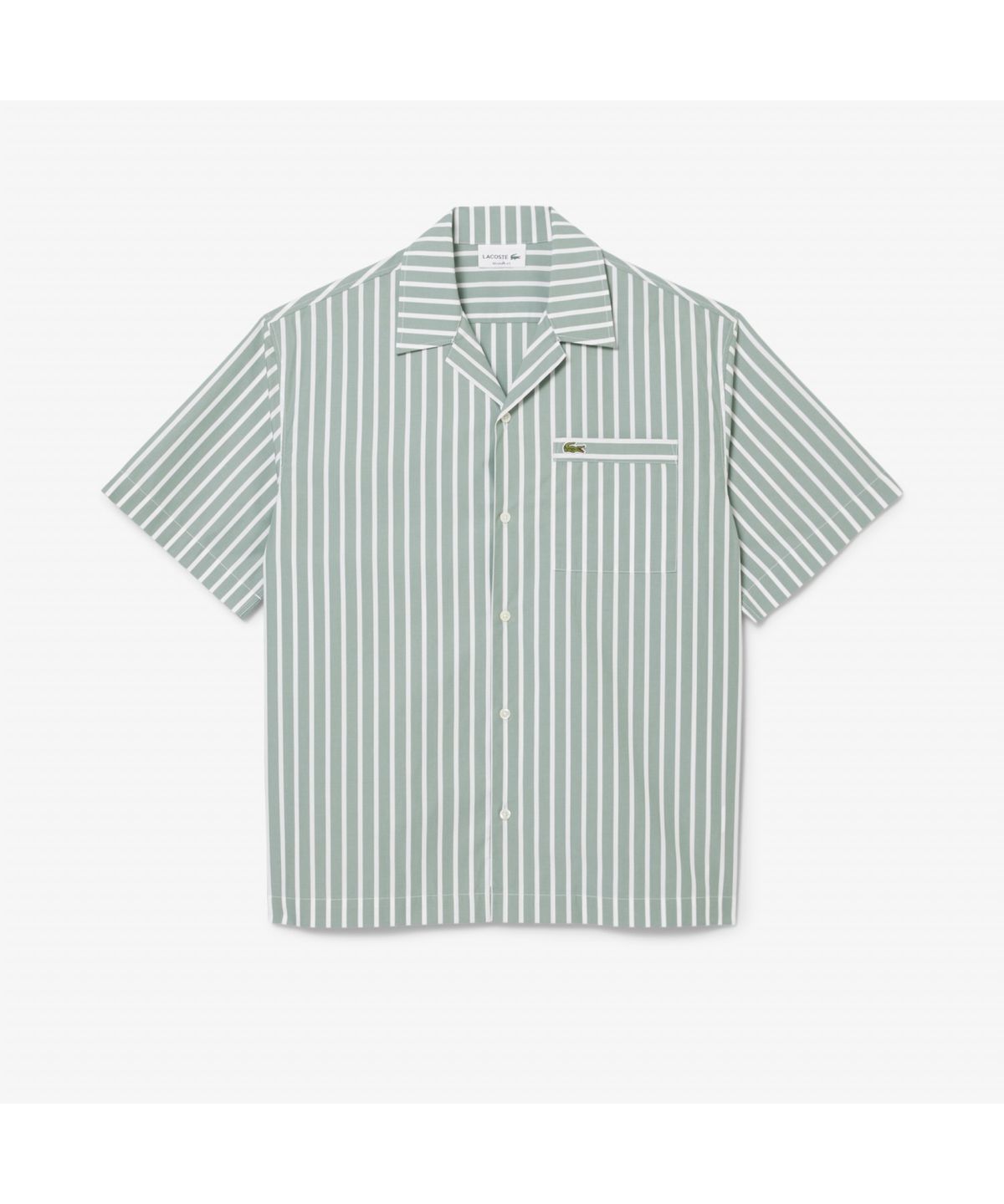 라코스테(LACOSTE) 남성 하와이안 카라 스트라이프 반팔 셔츠 CH9083-55G BLI