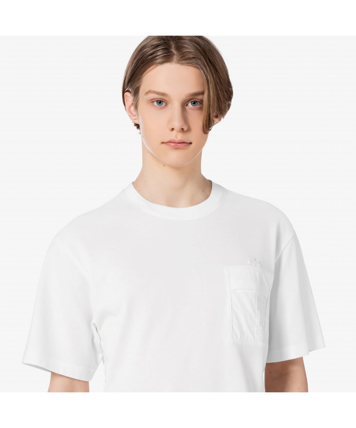 라코스테(LACOSTE) 남성 강연 우븐 포켓 티셔츠 TH258E-55G 70V