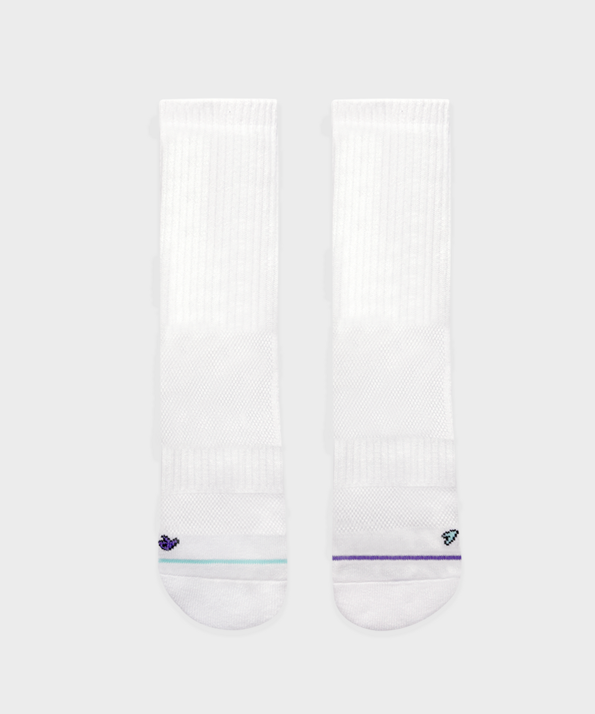 오드삭스(ODDSOCKS) [3PACK] 쿨맥스 쿠셔닝 컬러 러닝 크루 삭스-화이트 SET
